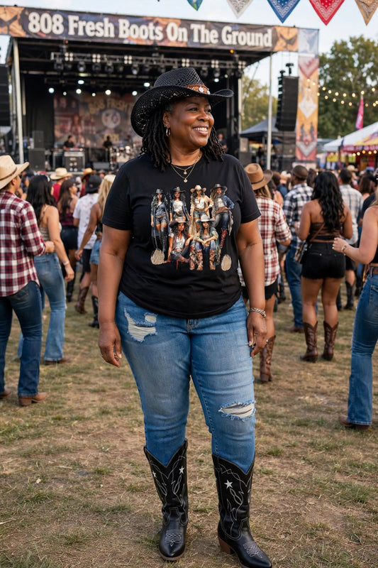 Western Star Embroidered Cowboy Boots